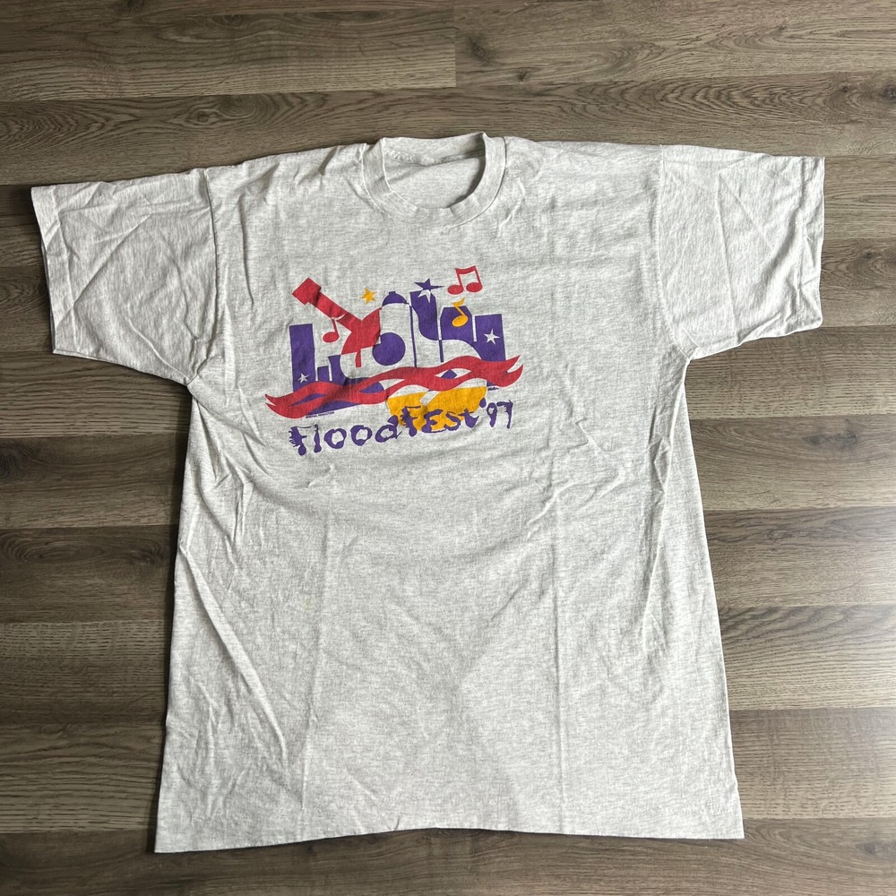 VTG FloodFest 1997 T Shirt‎ XL Concert Everly Brothers Billy Ray Cyrus Country